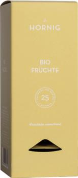 J. Hornig Bio Früchtetee, 25 Pyramidenbeutel im Kuvert,