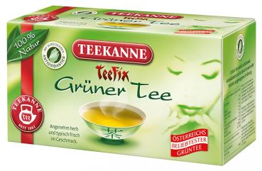 Teekanne Teefix Grüner Tee, Teebeutel im Kuvert