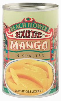 Beach Flower Exotic Mango-Spalten, leicht gezuckert, 230 Gramm (Abtropfgewicht)
