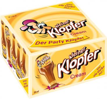Kleiner Klopfer Cream, Sahnelikör, 17 % Vol.Alk., 25 x 20 ml