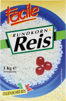 Facile Rundkorn-Reis aus Italien