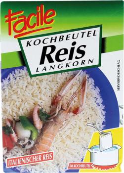 Facile Langkorn-Reis aus Italien, im Kochbeutel