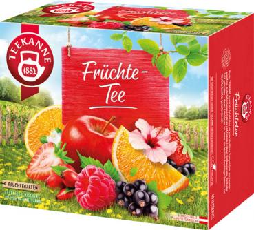 Teekanne Früchtegarten Früchtetee, Teebeutel im Kuvert