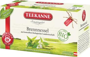 Teekanne Kräutergarten Bio Brennnessel, mit Zitronengras, Teebeutel im Kuvert
