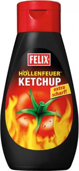 Felix Ketchup Höllenfeuer, extra scharf mit scharfen Chilis, 450g