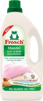 Frosch Fein- & Wollwaschmittel Mandel, flüssig BIO 30 WG, 1,5 Liter Flasche