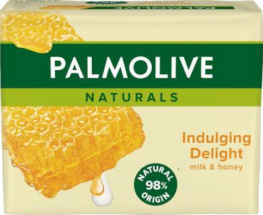 Palmolive Naturals Milch & Honig, Seife, 4 Stück, 94 Gramm Packung