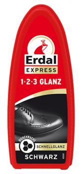 Erdal Express 1-2-3 Glanz Schwarz, mit Bienenwachs, 50g