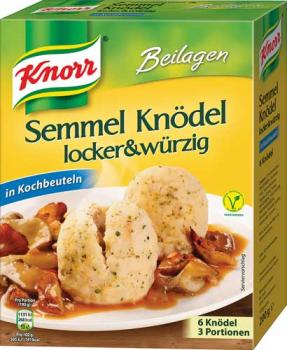 Knorr Beilagen Semmelknödel, 6 Stück, in Kochbeuteln