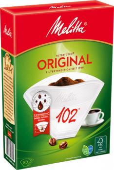 Melitta Filter 102 Original, weiss, 80 Stück