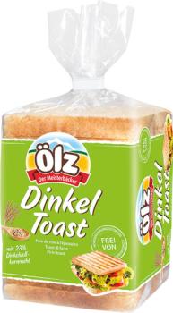 Ölz Dinkeltoast, 10 Scheiben, 250 Gramm