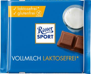 Ritter Sport Laktosefrei Vollmilch, 100g