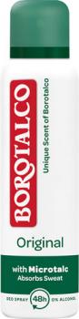 Borotalco Original, 48h Deo Spray mit Mikrotalk, 0 % Alkohol, Anti-Transpirant/Anti-Perspirant