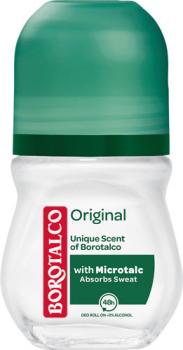 Borotalco Original, 48h Deo Roll-on mit Mikrotalk, 0 % Alkohol, Anti-Transpirant/Anti-Perspirant