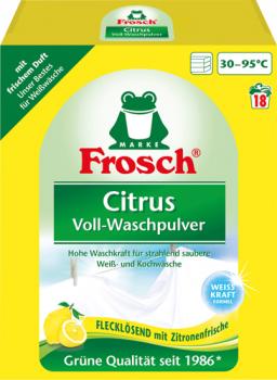 Frosch Waschmittel Citrus, Vollwaschmittel-Pulver BIO 18 WG