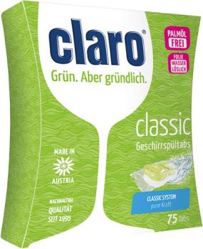 Claro ÖKO Classic Tabs, phosphatfrei, in wasserlöslicher Folie