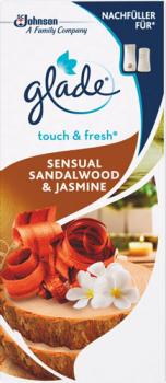 Glade Touch & Fresh Minispray Sensual Sandalwood & Jasmin, NACHFÜLLUNG (Kartusche)