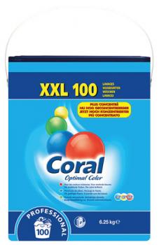 Coral Optimal Color  Professional, Buntwaschmittel-Pulver 100 WG