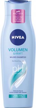 Nivea Volumen & Kraft Mildes Shampoo pH-Balance, für feines oder plattes Haar, 250ml