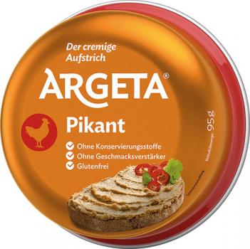Argeta Huhn PIKANT, Aufstrich, glutenfrei