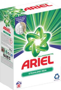 Ariel Strahlend Rein, Vollwaschmittel, Pulver 30 WG