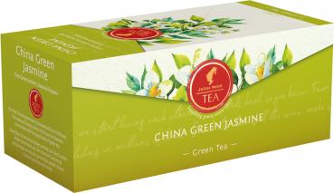 Julius Meinl Tee China Green Jasmine, Grüner Tee mit Jasmin,  25 Teebeutel im Kuvert