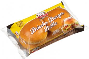 Ölz Brioche Burger Brötle, vorgeschnitten, 4 Stück, 200 Gramm Packung