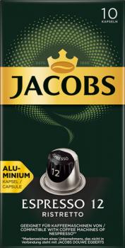 Jacobs Espresso Ristretto 12, Nespresso-kompatibel, 10 Kaffeekapseln
