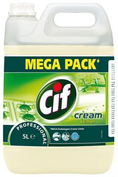 Cif Cream Lemon Professional, Creme-Reiniger mit Zitrusduft, 5 Liter