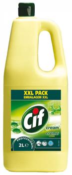 Cif Cream Lemon Professional, Creme-Reiniger mit Zitrusduft, 2 Liter
