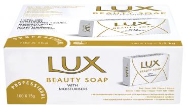 Lux Professional Beauty Soap, Gästeseife mit Feuchtigkeitskomplex, 100x15g Packung