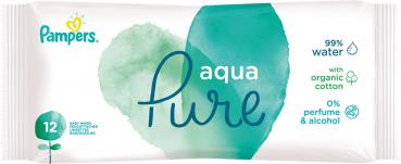 Pampers Feuchttücher Aqua Pure, Travelpack, 12 Stück