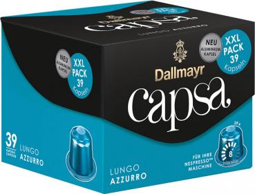 Dallmayr Capsa Lungo Azzurro 8 XXL, Nespresso-kompatibel, 39 Kaffeekapseln