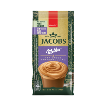 Jacobs Milka Typ Choco Typ Cappuccino, Loeskaffee, 25 Portionen, 400g