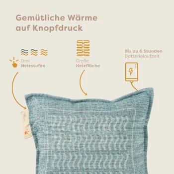 Pleafs Heizkissen Nomad 45x45cm Sirocco, 1 Stk