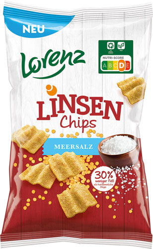  Lorenz Linsen Chips Meersalz, 85g