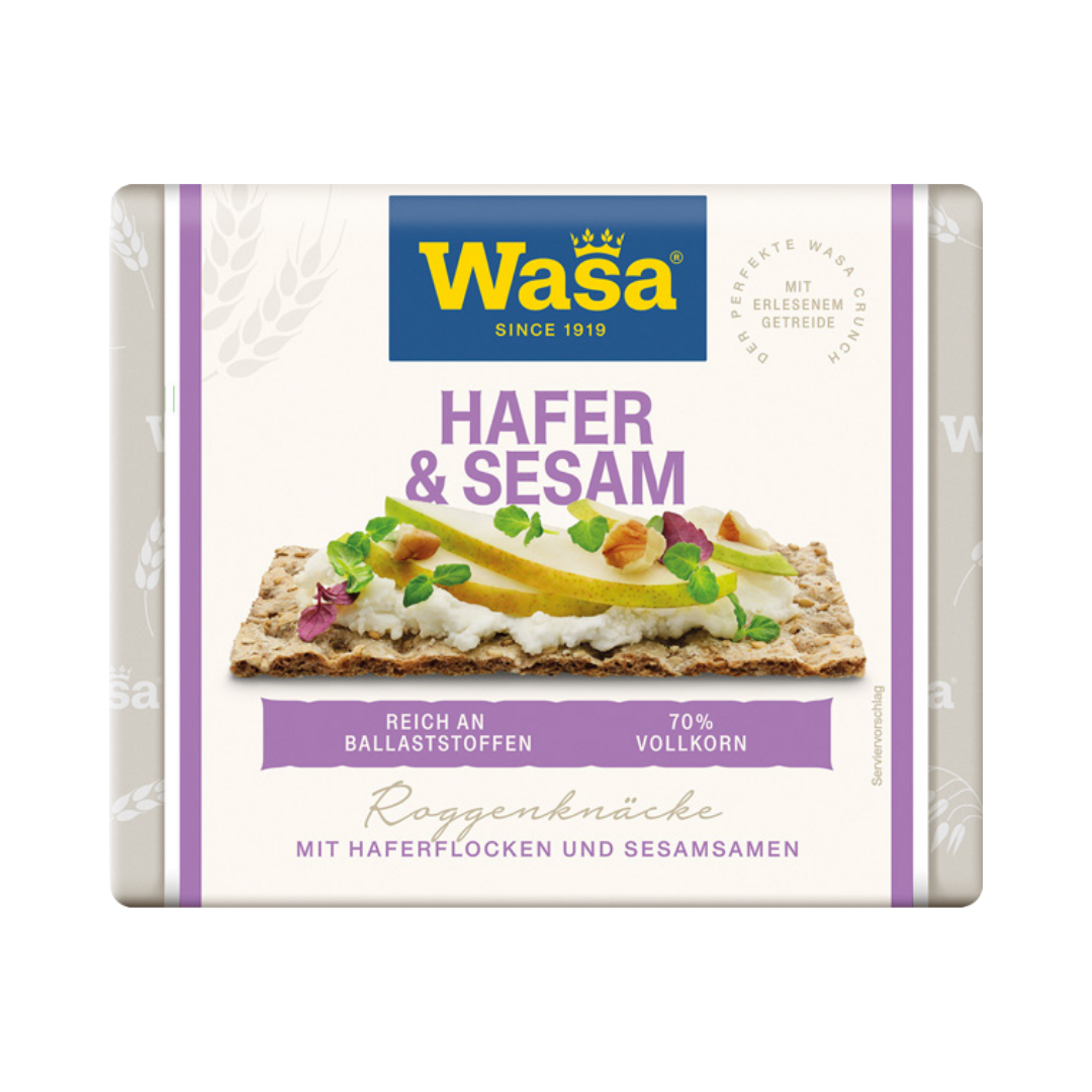 Wasa Hafer & Sesam, Roggen Knäckebrot, 230g