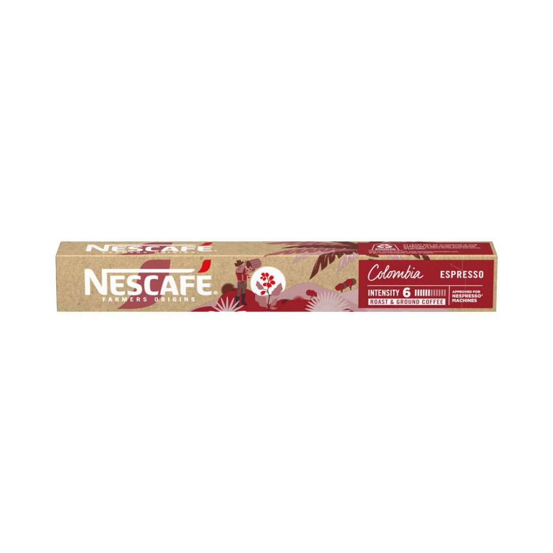 Nescafé Farmers Origins Colombia Espresso 6, 10 Aluminium ­Kaffeekapseln, 44g