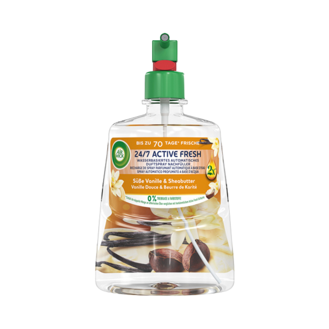 Air Wick Active Fresh 24/7 Süße Vanille & Sheabutter, NACHFÜLLUNG (Kartusche), 228ml
