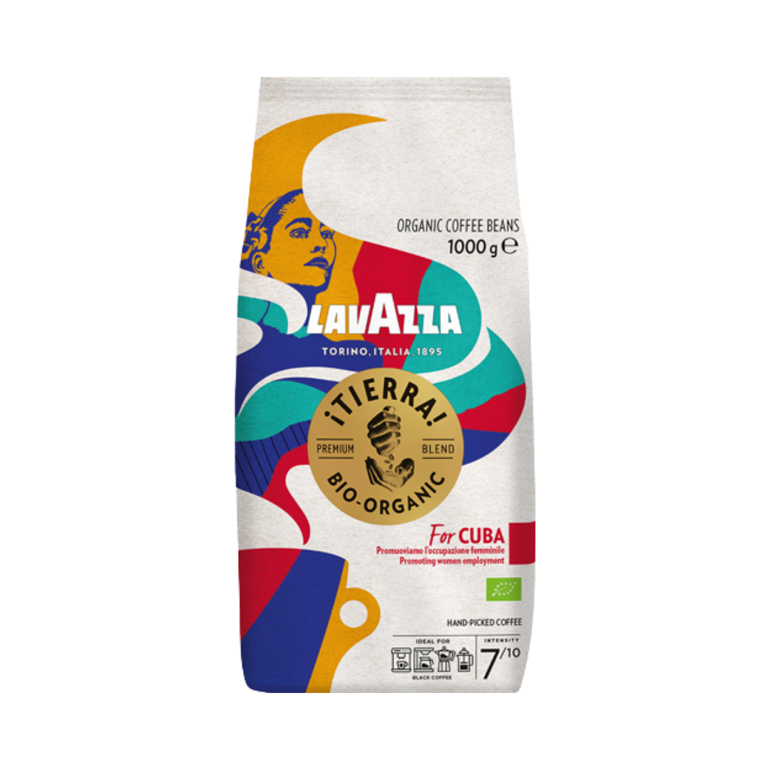Lavazza ¡Tierra! Organic For Cuba, Bio­Kaffee, Ganze Bohne, 1kg