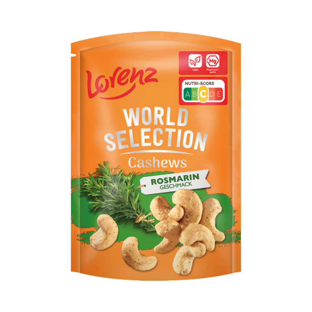 Lorenz World Selection Cashews Rosmarin Geschmack, 90g