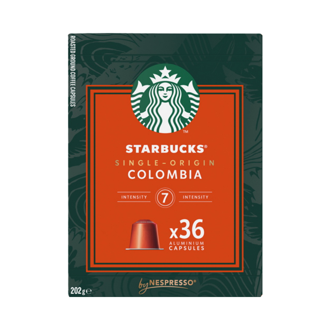 Starbucks Single­ Origin Colombia 7 XXL, Nespresso ­kompatibel, 36 Aluminium Kaffeekapseln, 202g