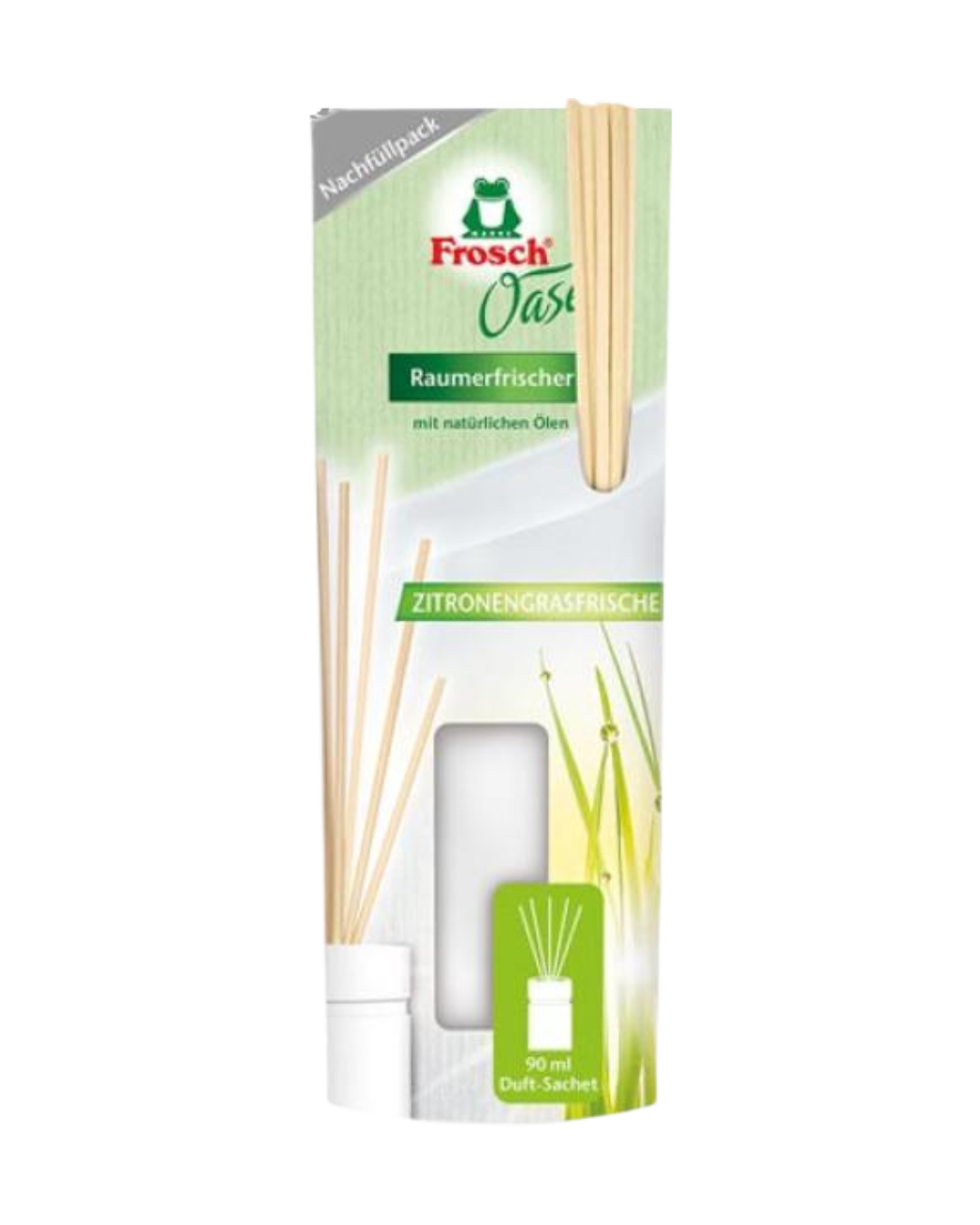 Frosch Oase Raumerfrischer Zitronengrasfrische, NACHFÜLLUNG (Duftsachet), 90ml