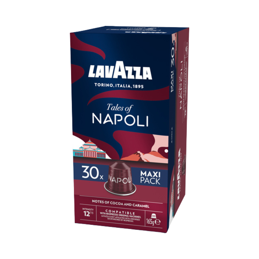 Lavazza Tales of Napoli 12, Nespresso kompatibel, 30 Aluminium Kaffeekapseln, 165g