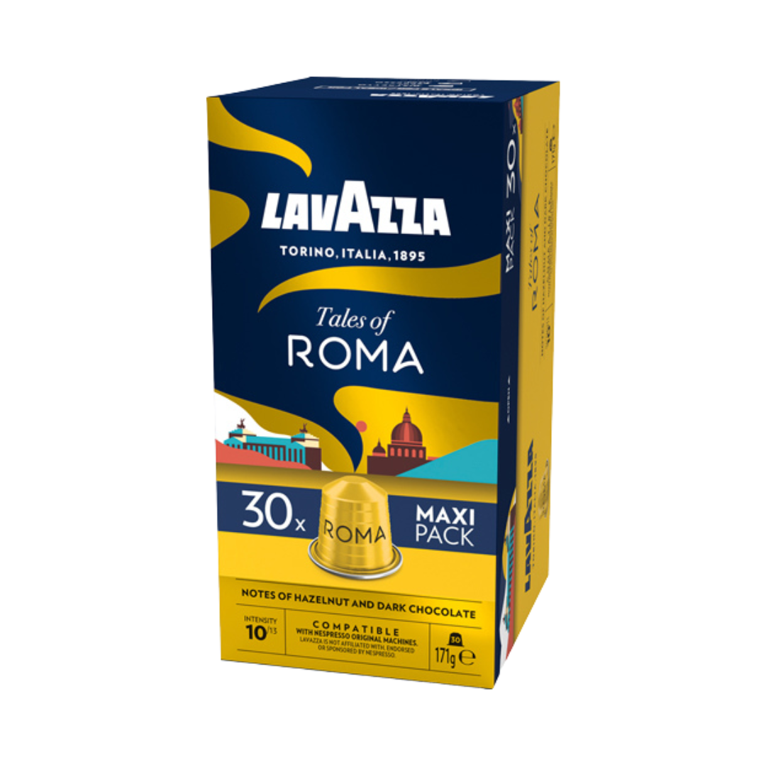 Lavazza Tales of Roma 10, Nespressokompatibel, 30 Aluminium-Kaffeekapseln, 171g