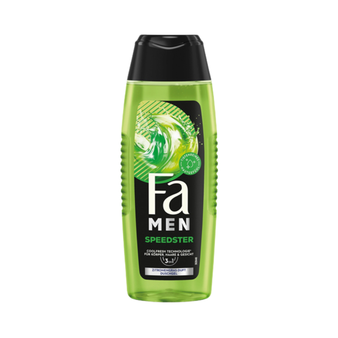 Fa MEN Speedster Coolfresh, 3in1 Körper, Haar & Gesicht Duschgel, 400ml
