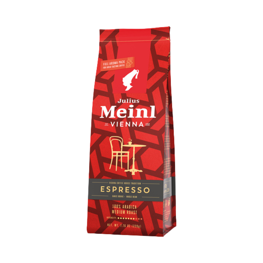 Julius Meinl Vienna Espresso 100 % Arabica, Ganze Bohne, 220g