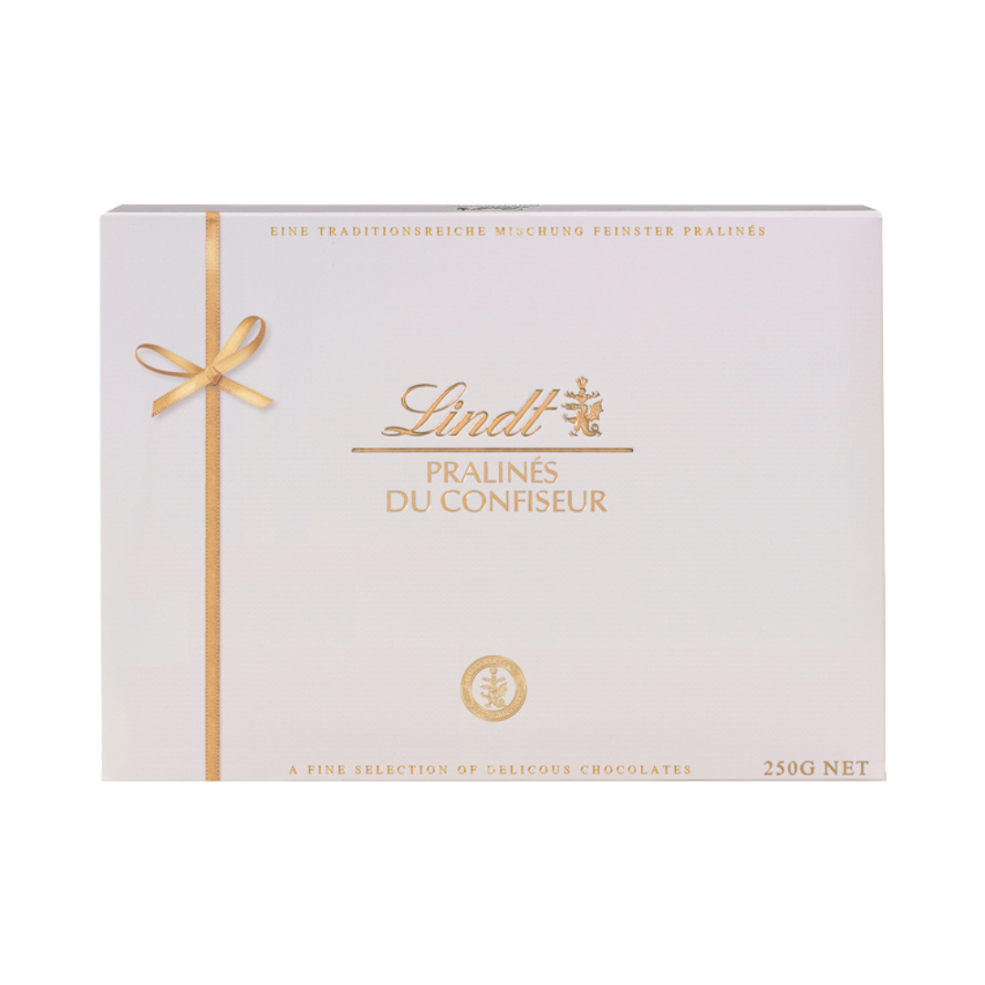 Lindt Pralinés du Confiseur GOLD/WEISS, Bonbonniere, 348g