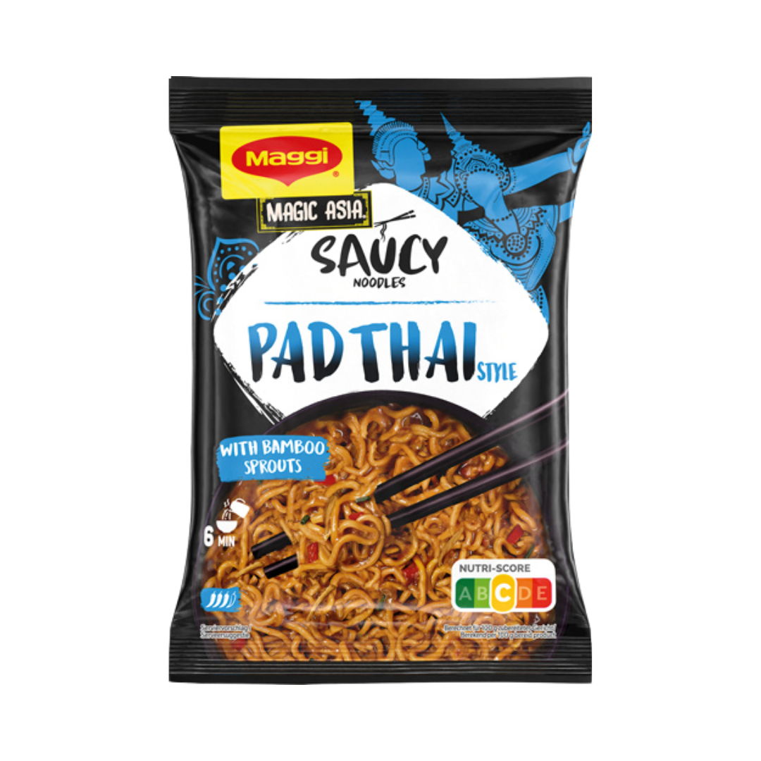 Maggi Magic Asia Saucy Noodles Pad Thai Style, 1 Portion, 128g