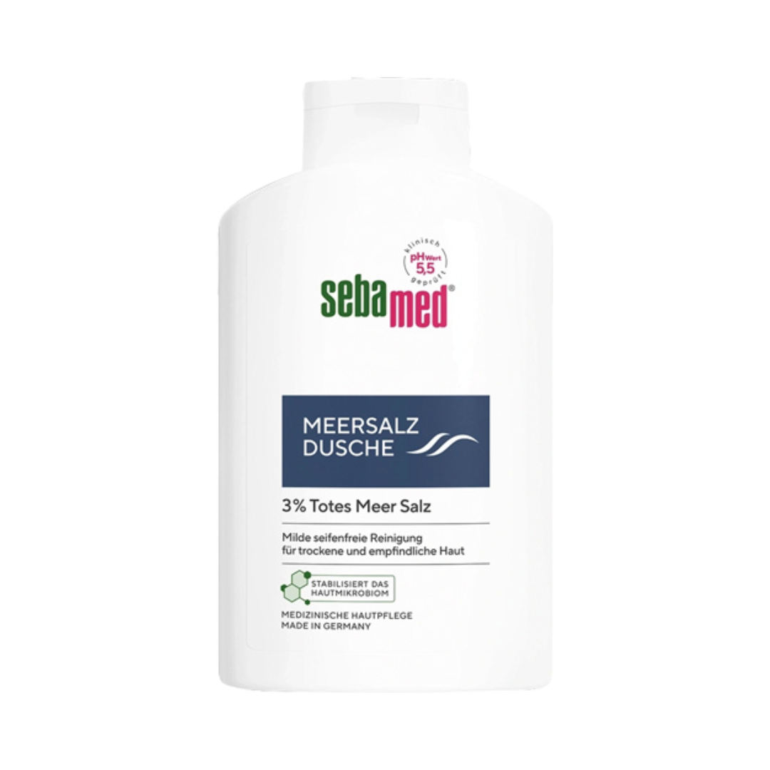 SebaMed Meersalz Dusche, Duschgel mit 3 % Totes Meer Salz, 400ml